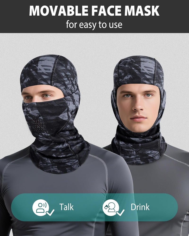 AOPREL Balaclava Ski Mask for Men Winter Face Mask Breathable & Thermal Winter Balaclava Women for Cold Weather Outdoor - Image 5